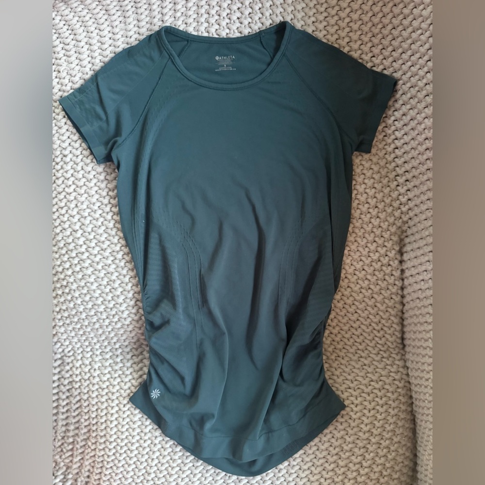 Athleta Women's Dark Teal Short Sleeve Top